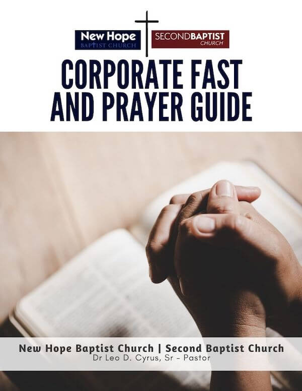 New Hope Baptist Church Corporate Fast and Prayer Guide Image