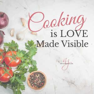 Nettye Johnson Quote Image - Cooking Visible Love