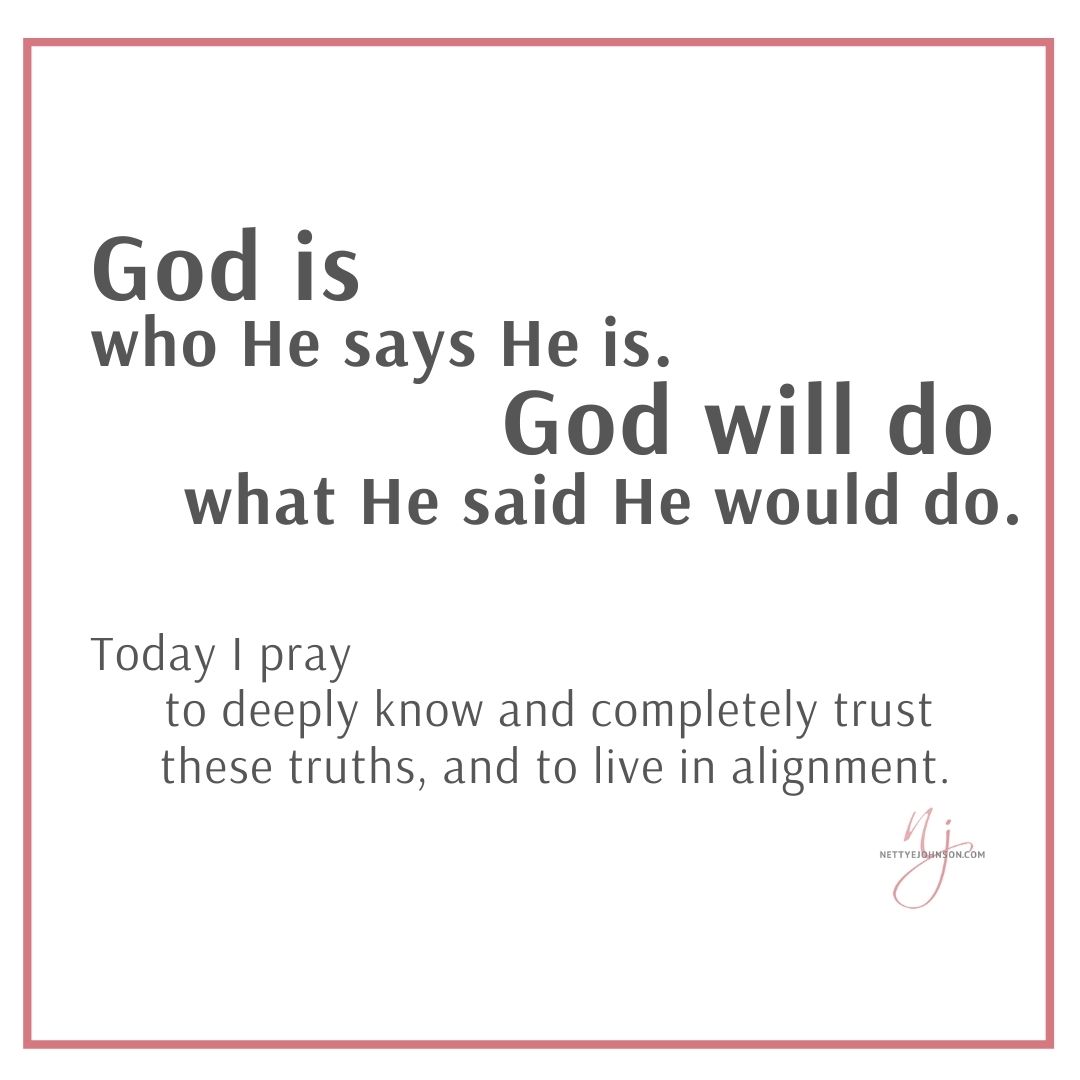Nettye Johnson Quote Image - Today I Pray Trust God